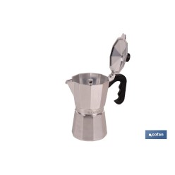 CAFETERA ITALIANA DE ALUMINIO PARA INDUCCIÓN 12 TAZAS