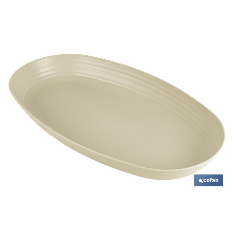 FUENTE OVALADA BEIS   39 x22x 4,5 cm MODELO NARA 2000ml venta unitaria