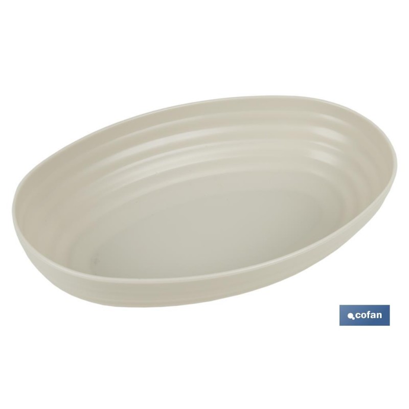 FUENTE OVALADA VERDE AGUA 24X16X5.5cm MODELO NARA 1080ml venta unitaria