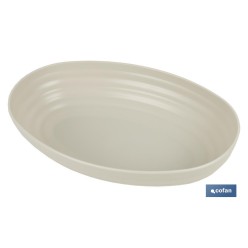 FUENTE OVALADA VERDE AGUA 24X16X5.5cm MODELO NARA 1080ml venta unitaria