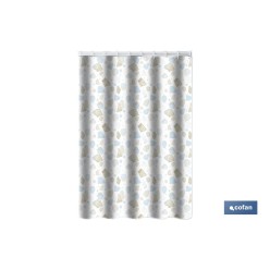 CORTINA DE BAÑO MARINA POLIÉSTER 220 X 200 CM