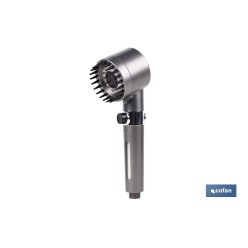 MANGO DE DUCHA CON TRES FUNCIONES, FILTRO Y AHORRO DE AGUA GRIS ANTRACITA