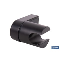 SOPORTE DE DUCHA PARA PARED COLOR NEGRO ABS