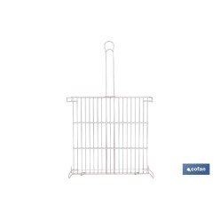 PARRILLA DOBLE INOX 500 X 500MM