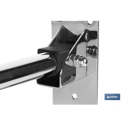 BARRA ABATIBLE PARA APOYO CON ACCESORIO DE PAPEL HIGIENICO 74 cm