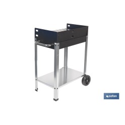 BARBACOA DE CARBÓN CON LADRILLO REFRACTARIO 567 X 360 X 830 MM