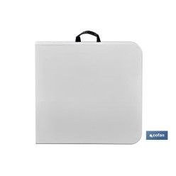 MESA PLEGABLE RECTANGULAR BLANCA 122x60x74 CM