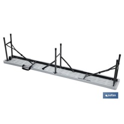 BANCO PLEGABLE RECTANGULAR BLANCO 180x25x43cm