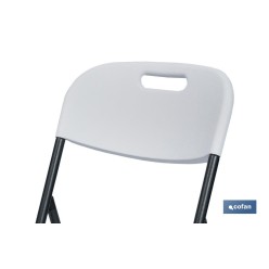 SILLA PLEGABLE BLANCA 46x53x88 cm