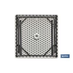 MESA PLEGABLE CUADRADA BLANCA 88x88x74cm