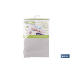FUNDA ACOLCHADA PARA TABLA DE PLANCHAR 135 X 53 CM  GRIS METALIZADO