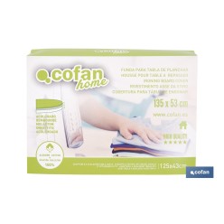 FUNDA ACOLCHADA PARA TABLA DE PLANCHAR 135 x 53 CM RAMAS VERDES