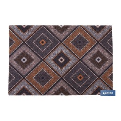 FELPUDO CON ESTAMPADO DIGITAL ROMBOS 50 x 70 CM