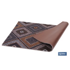 FELPUDO CON ESTAMPADO DIGITAL ROMBOS 50 x 70 CM