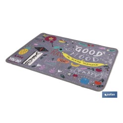 FELPUDO CON ESTAMPADO DIGITAL GOOD 50 x 70 CM