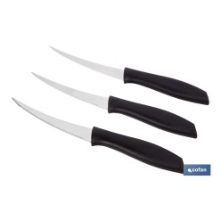PACK DE 3 CUCHILLOS PARA FRUTA Y VERDURA 21 CM