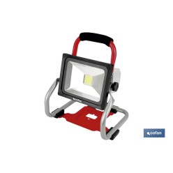 FOCO LED PORTÁTIL A BATERIA Li-ion 18V 20W