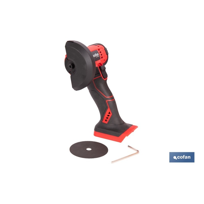 MINIAMOLADORA A BATERÍA LI-ION 20 V 19500 RPM 76 MM SIN CARGADOR NI BATERÍA