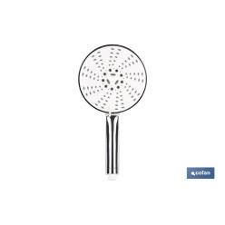 MANGO DE DUCHA REDONDO CROMADO CON 5 FUNCIONES 155 X 280 MM