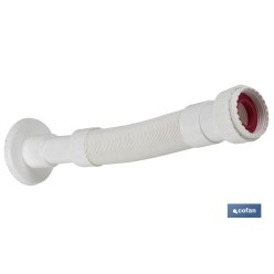 TUBO FLEXIBLE BLANCO 1 1/2 CON REDUCTOR 1 1/4 Ø32-40 330-690 MM
