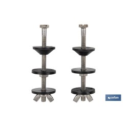 SET 2 PCS TORNILLOS FIJACIÓN TAZA-CISTERNA 6 X 90