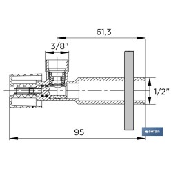 SET 2 VÁLVULAS DE ESCUADRA 1/2 x 3/8 MODELO LARGO