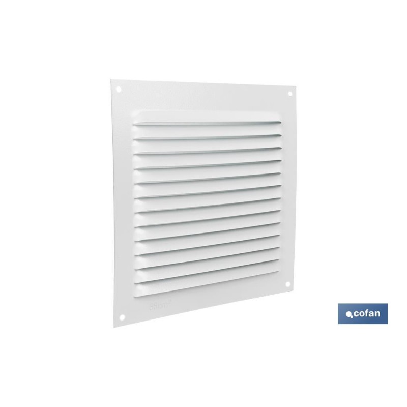 REJILLA DE VENTILACIÓN ALUMINIO BLANCO 15 X 15 CM venta unitaria