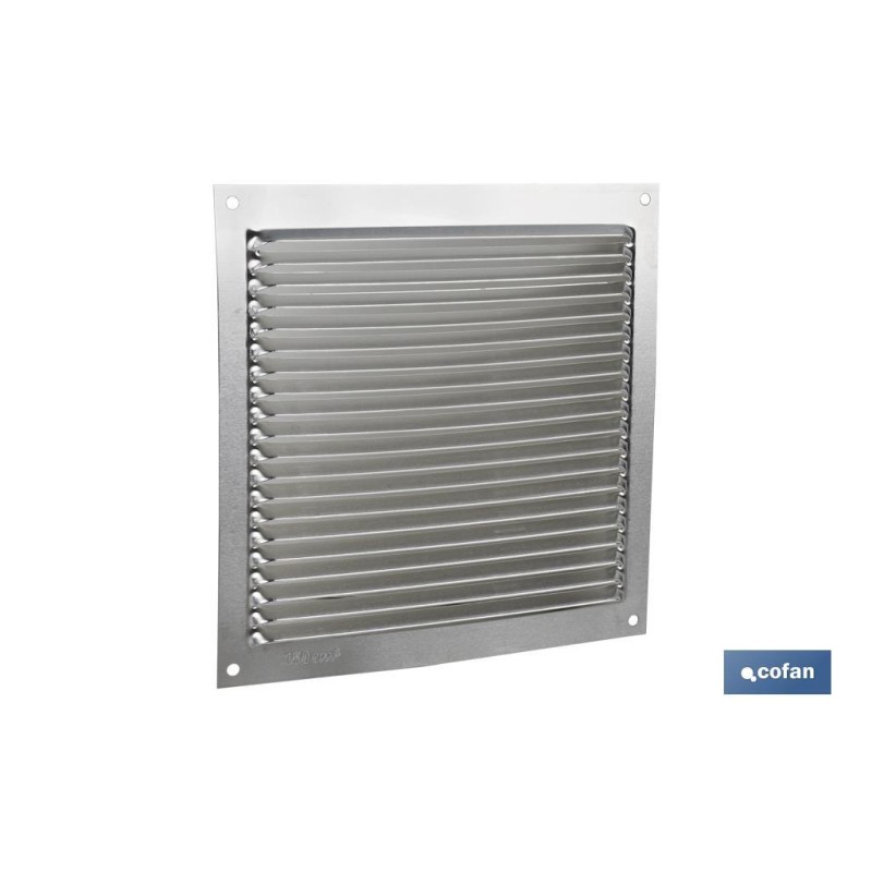 REJILLA DE VENTILACIÓN ALUMINIO 17 X 17 CM venta unitaria