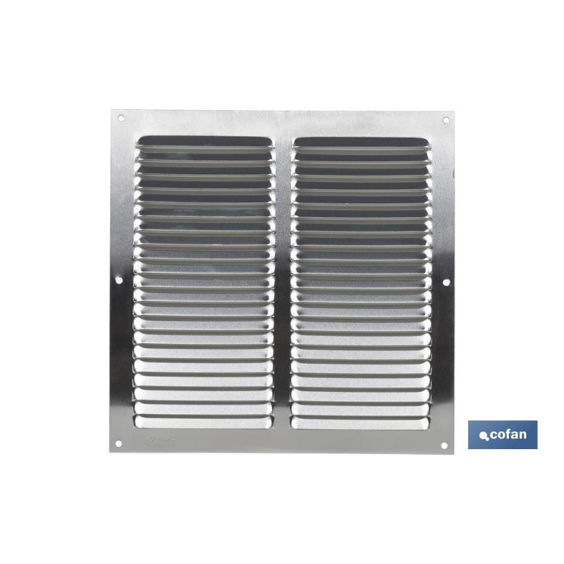 REJILLA DE VENTILACIÓN ALUMINIO 25 X 25 CM venta unitaria