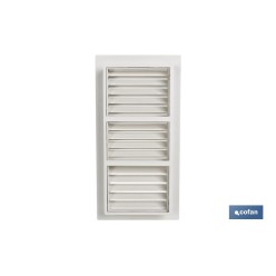 REJILLA DE VENTILACIÓN ABS PARA EMPOTRAR 13 X 26 CM venta unitaria