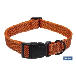 COLLAR PARA PERROS REFLECTANTE NARANJA  1,5 X 30-45 CM