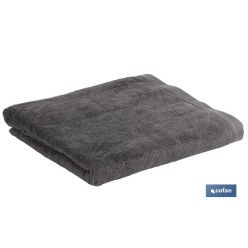 TOALLA DUCHA GRIS ANTRACITA GR.580/M2 MODELO PIEDRA 70X140cm