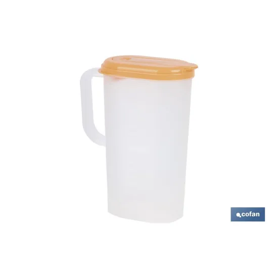 JARRA DE AGUA 2L NARANJA  MODELO MANANTIAL 25X19X9.5cm