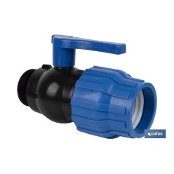 ENLACE VÁLVULA DE BOLA ROSCA MACHO PP PN16 90 x 3