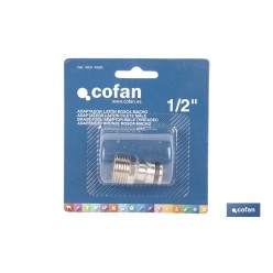 ADAPTADOR LATÓN ROSCA MACHO 1/2