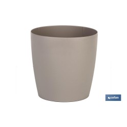 MACETA CAMELIA COLOR CREMA 14X13.8cm venta unitaria