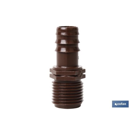 ENLACE MIXTO Ø16MM-1/2 (MARRÓN-MAX SEGUR.) Venta unitaria
