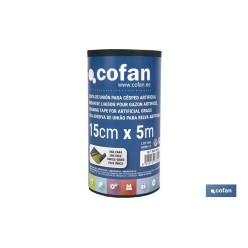 CINTA DE UNIÓN PARA CÉSPED ARTIFICIAL UNA CARA 15 CM X 5 M VERDE