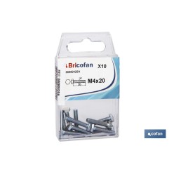 BLÍSTER DE 3 UDS. DIN-933 M-8X30 ZINC VENTA UNITARIA