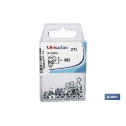 BLÍSTER DE 9 UDS. DIN-934 M-8 ZINC VENTA UNITARIA