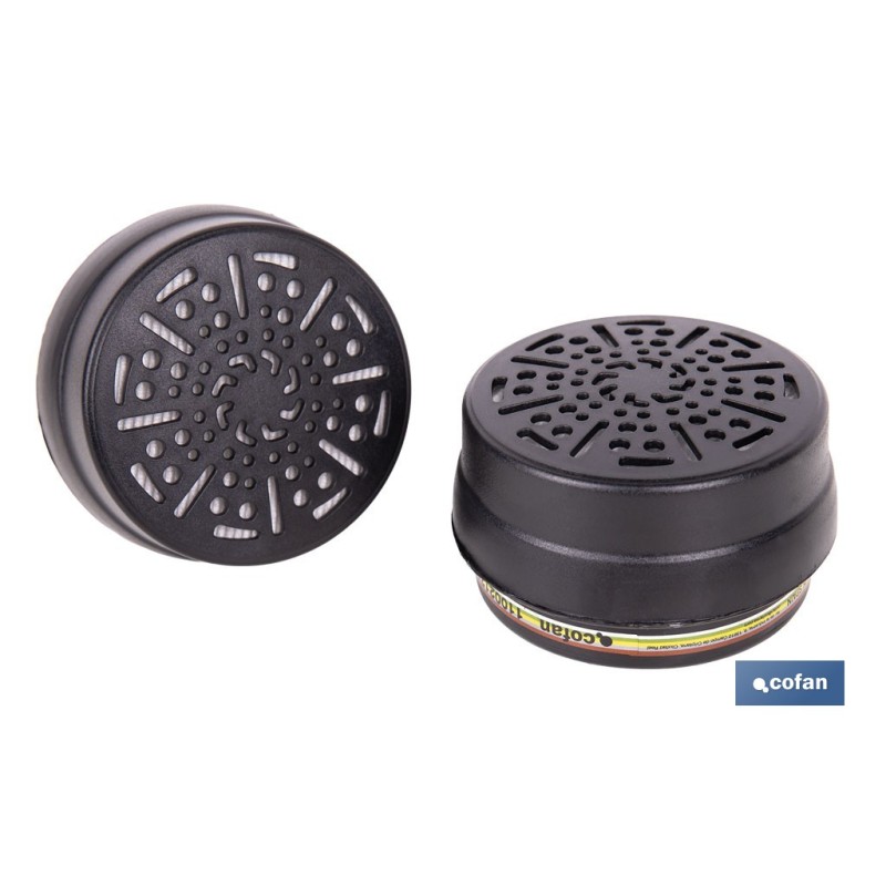 SET DE 2 FILTROS TIPO ABEK1P3 (ADAPTABLES A MÁSCARA FACIAL)