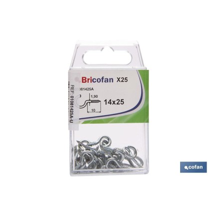 BLÍSTER DE 25 UDS. HEMBRILLA ABIERTA 14X25 VENTA UNITARIA