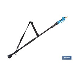 CONJUNTO TIJERAS DE PODAR A BATERÍA + PÉRTIGA EXTENSIBLE 140 - 207 CM