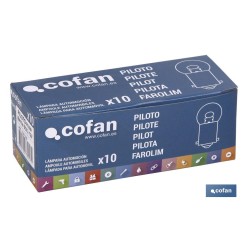 LÁMPARA COFAN PILOTO R10W (BA15s SCC) 12V