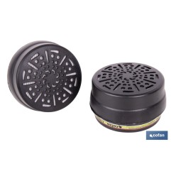 SET DE 2 FILTROS TIPO ABEK1P3 (ADAPTABLES A MÁSCARA FACIAL)