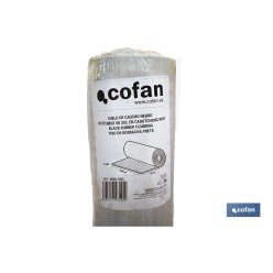 SUELO DE CAUCHO NEGRO CÍRCULOS 3 MM 1,50 X 10 M