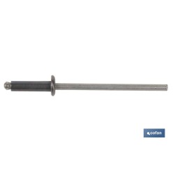 REMACHE ACERO INOX. A-2  3.2 X 6 MM