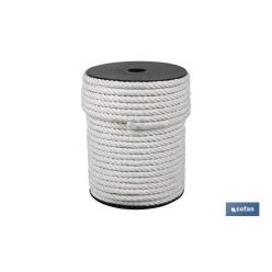 CARRETE CUERDA NYLON MATE 4/C 18 MM 100 MTS BCO