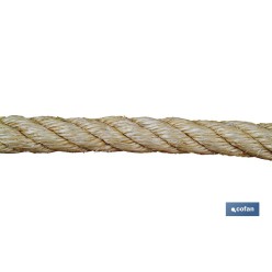 CUERDA SISAL 4 CABOS 8 MM 100 MTS NATURAL