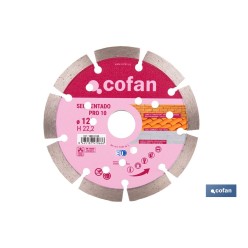 DISCO UNIVERSAL SEGMENTADO PRO 10 - 125 MM